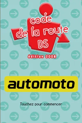 Code de la Route - Edition 2008 (France) screen shot title